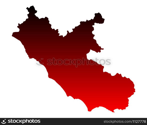 Map of Lazio