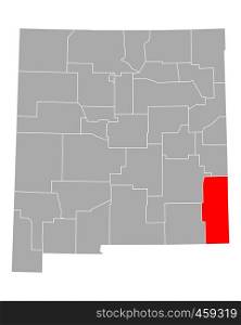 Map of Lea in New Mexico