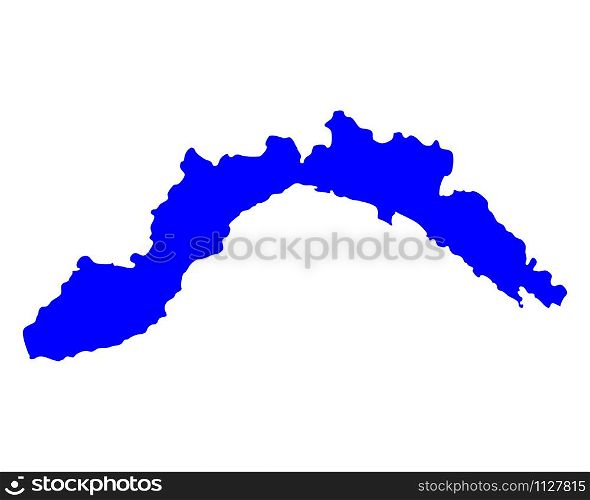 Map of Liguria