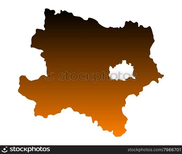 Map of Lower Austria