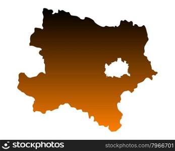 Map of Lower Austria