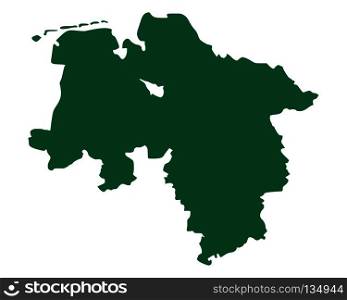 Map of Lower Saxony