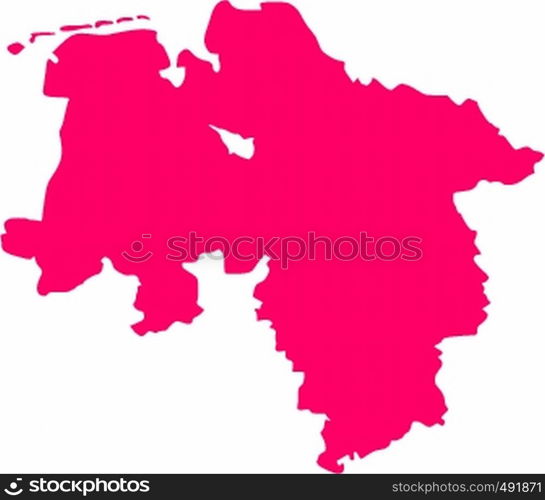 Map of Lower Saxony