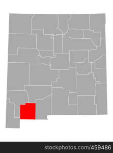 Map of Luna in New Mexico