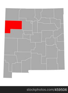 Map of McKinely in New Mexico