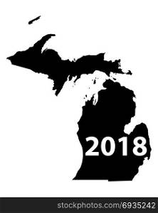 Map of Michigan 2018