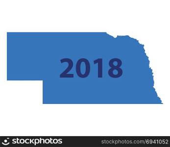 Map of Nebraska 2018