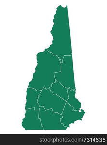 Map of New Hampshire