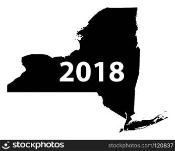 Map of New York 2018