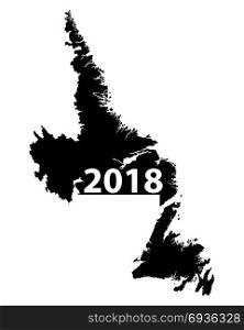Map of Newfoundland and Labrador 2018