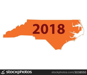 Map of North Carolina 2018