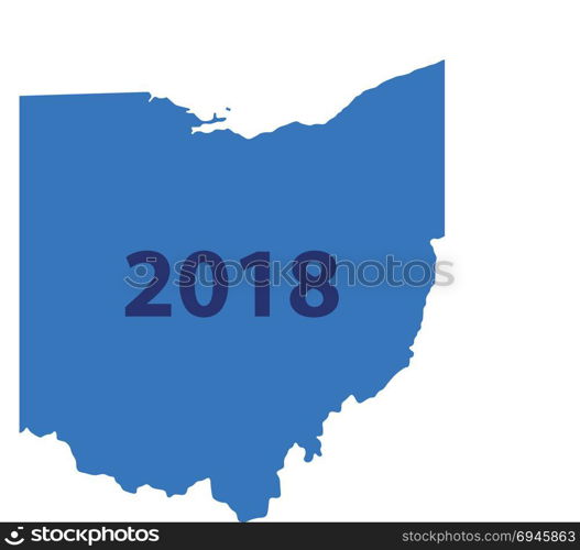 Map of Ohio 2018
