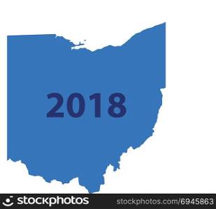 Map of Ohio 2018