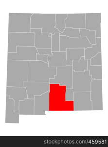 Map of Otero in New Mexico