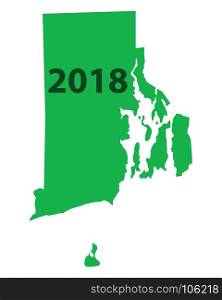 Map of Rhode Island 2018