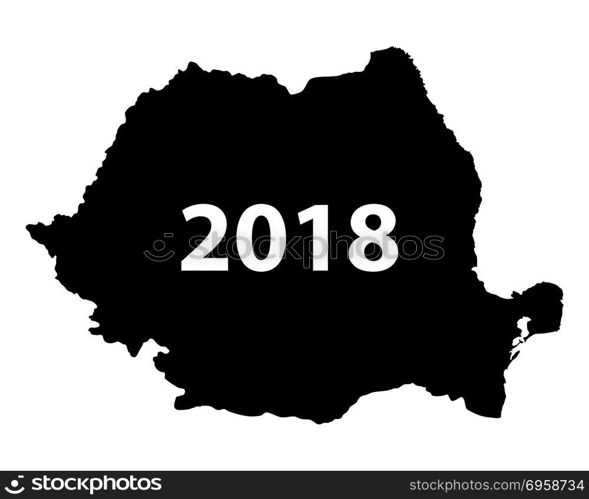 Map of Romania 2018