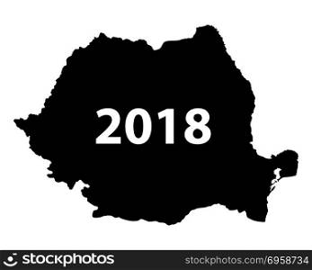 Map of Romania 2018