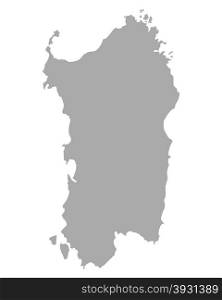 Map of Sardinia
