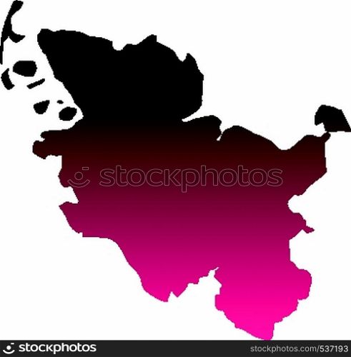 Map of Schleswig-Holstein