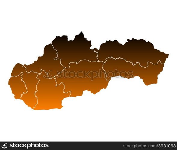 Map of Slovakia