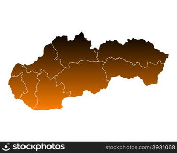 Map of Slovakia