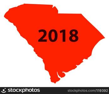 Map of South Carolina 2018