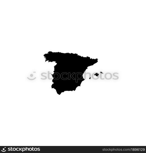 map of Spain icon vector illustration symbol design.