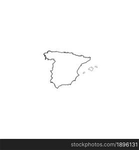 map of Spain icon vector illustration symbol design.