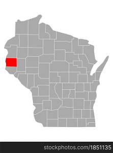 Map of St Croix in Wisconsin
