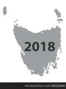 Map of Tasmania 2018