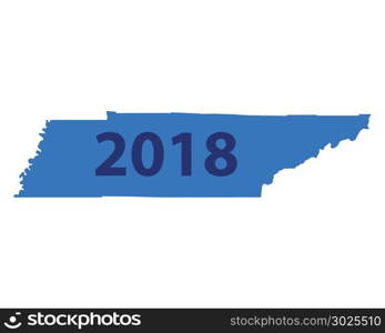 Map of Tennessee 2018