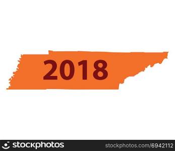 Map of Tennessee 2018