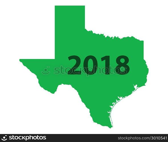 Map of Texas 2018