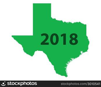 Map of Texas 2018