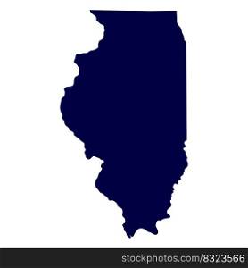 Map of the U.S. state of Illinois 