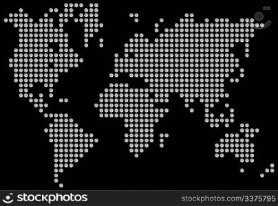 Map of the world. Vector illustration
