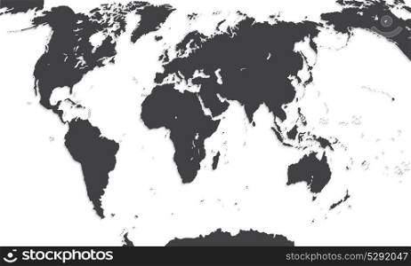 Map Of The World. Vector Illustration. EPS10. Map Of The World. Vector Illustration.