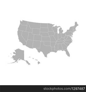 Map of U.S.A - Vector illustration. Map of U.S.A - Vector