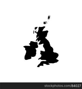 Map of United Kingdom icon .