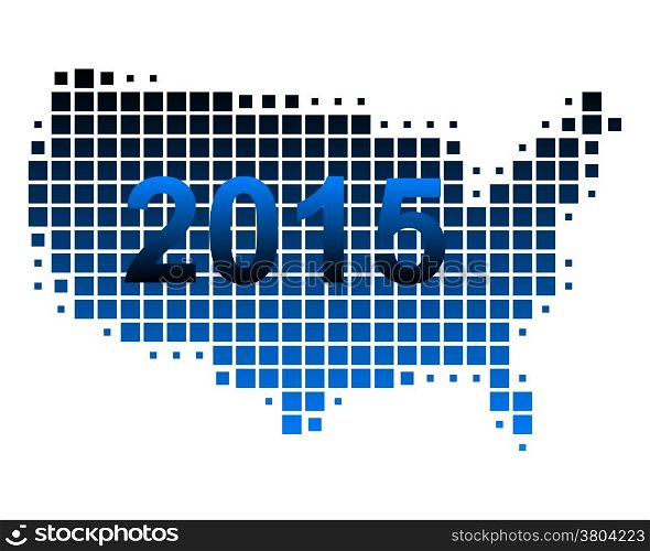 Map of USA 2015