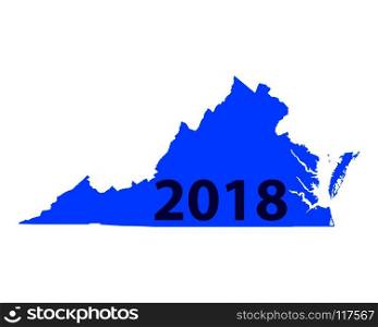 Map of Virginia 2018