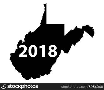 Map of West Virginia 2018
