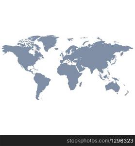 Map of world with Asia, America, Australia, Europe and Russia. Vector EPS 10