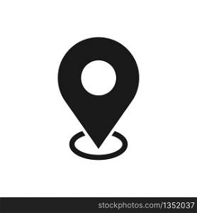 map pin icon vector logo template, locator icon