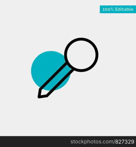 Map, Pin, Marker, Mark turquoise highlight circle point Vector icon