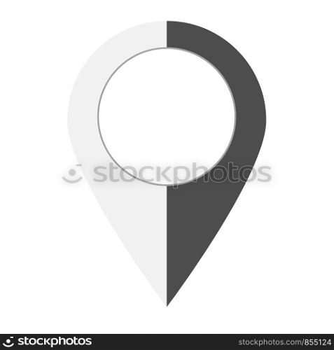 map point icon on white background. flat style. pin pointer location icon for your web site design, logo, app, UI. pin point sign. map symbol.