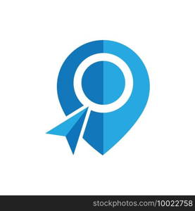 map point location pin vector icon for mapping and satellite allocation