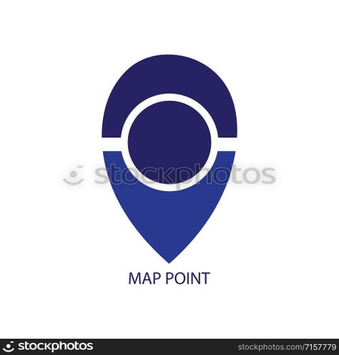 map point logo vector