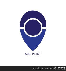 map point logo vector