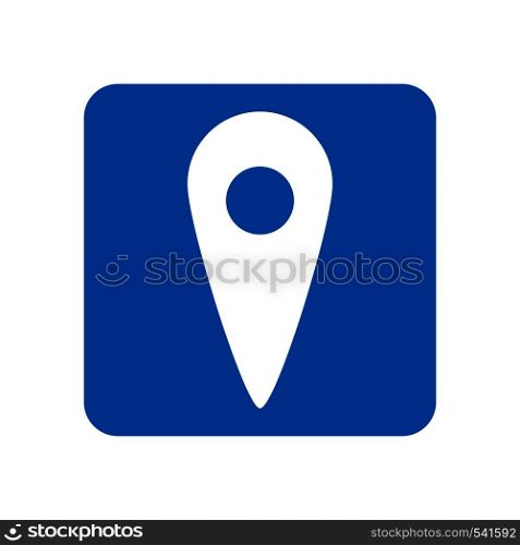 Map pointer. GPS location symbol. Location vector icon. Flat vector concept illustration isolated on white background. Map pointer. GPS location symbol. Location vector icon.